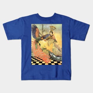 Bird and Princess, Aladdin - Arabian Nights - Thomas Mackenzie Kids T-Shirt